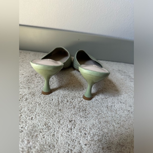 Cuccoo Green Kitten Heal Sandals Pointed Toe Size 40 - Picture 4 of 8